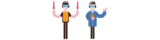 flat illustration airport characters