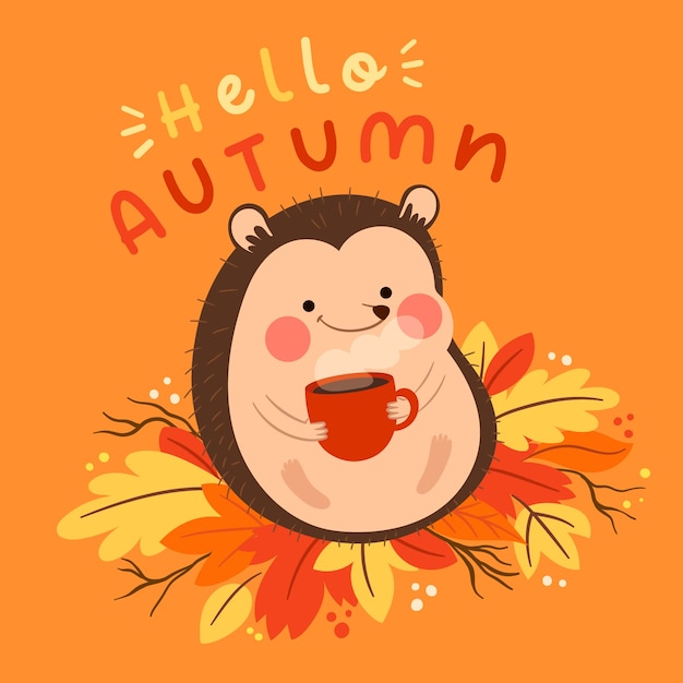 Vector flat illustration for autumn celebration