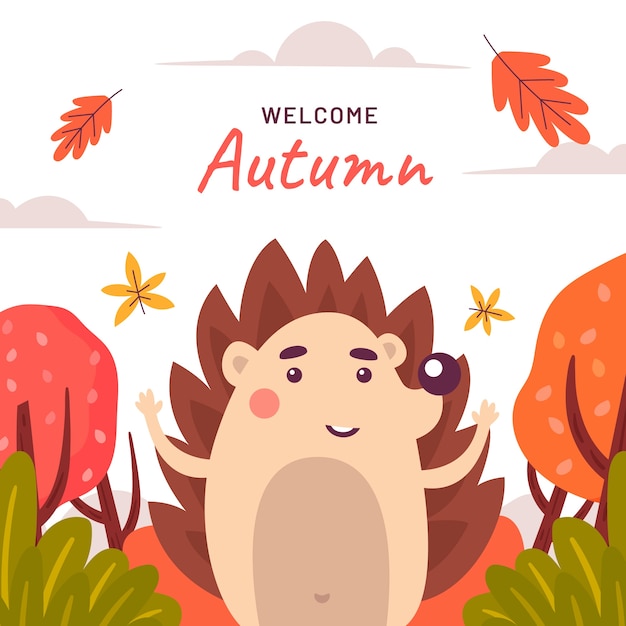 Vector flat illustration for autumn celebration