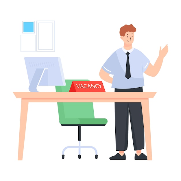 Vector a flat illustration of boss feedback