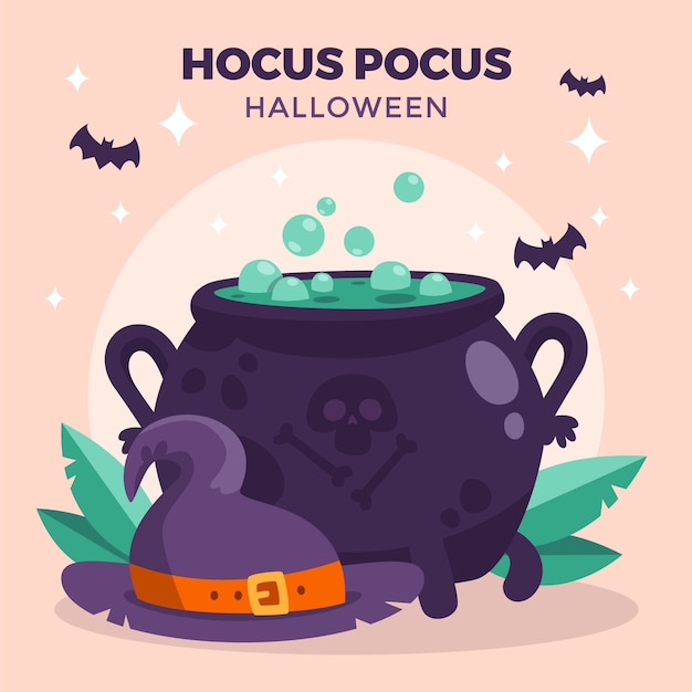 Vector flat illustration for halloween celebration