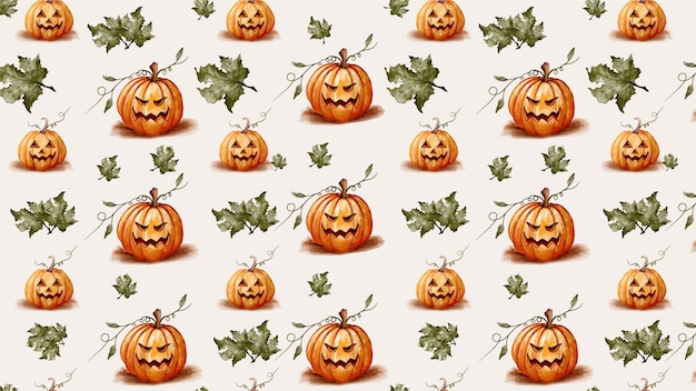 Vector flat illustration halloween pattern collection for new template