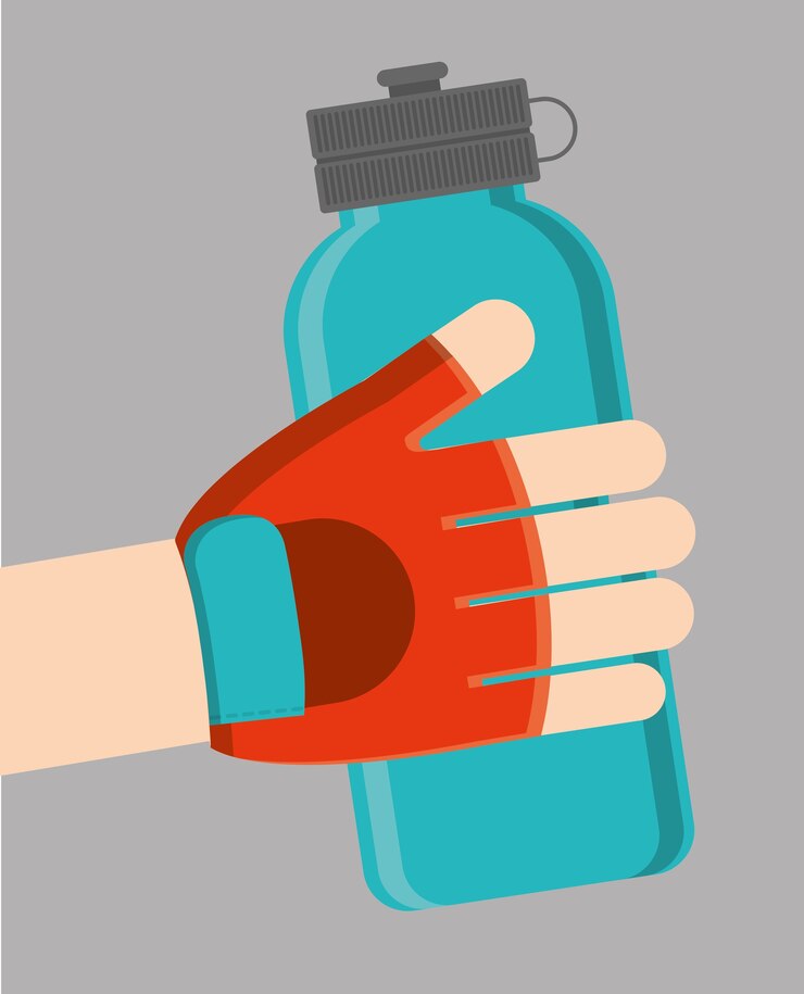 Vector 건강한 라이프 스타일 디자인의 평면 그림