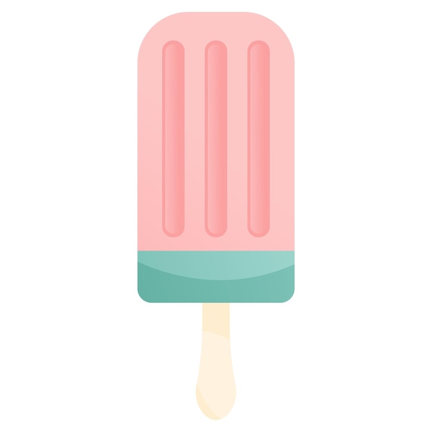 Flat illustration of ice cream stick