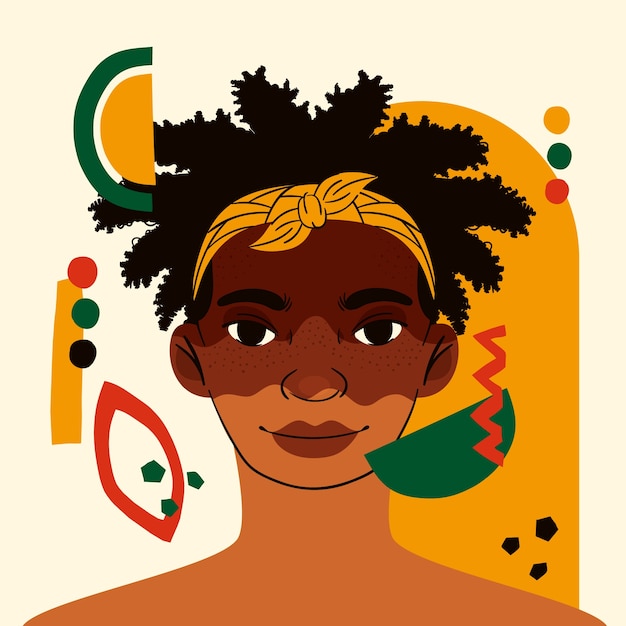 Vector flat illustration for juneteenth celebration