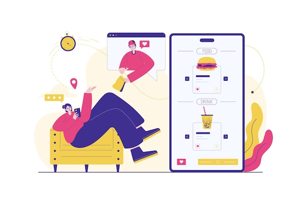 플래트 온라인 음식 배달 서비스