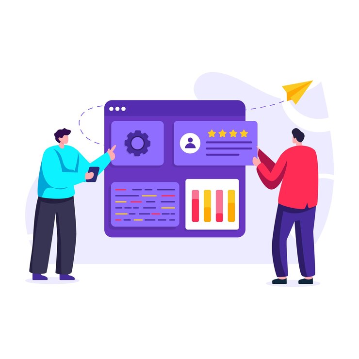 Vector a flat illustration of responsive design