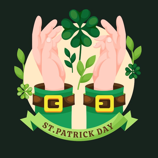 Flat illustration for st patrick's day celebration