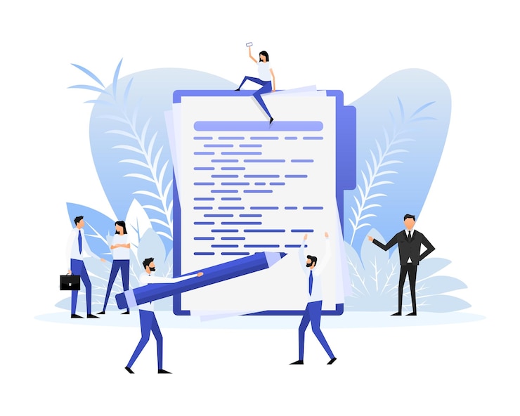 Vector flat illustration with coding people vector flat illustration