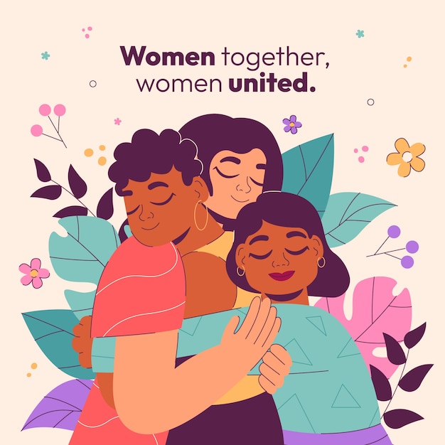 Flat illustration for women's day celebration