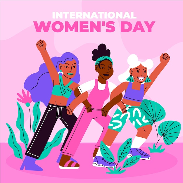 Flat illustration for women's day celebration