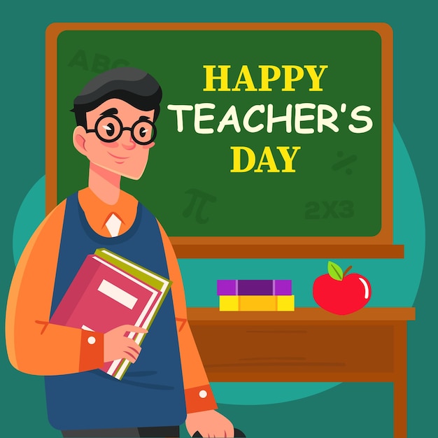 flat instagram posts collection for world teachers day celebration