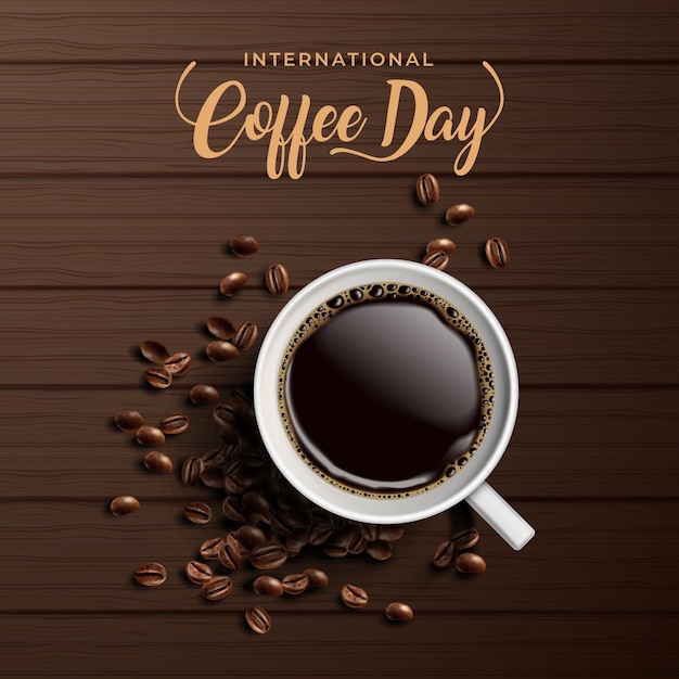 Flat international day of coffee