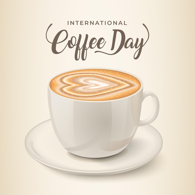 コーヒーの平らな国際的な日