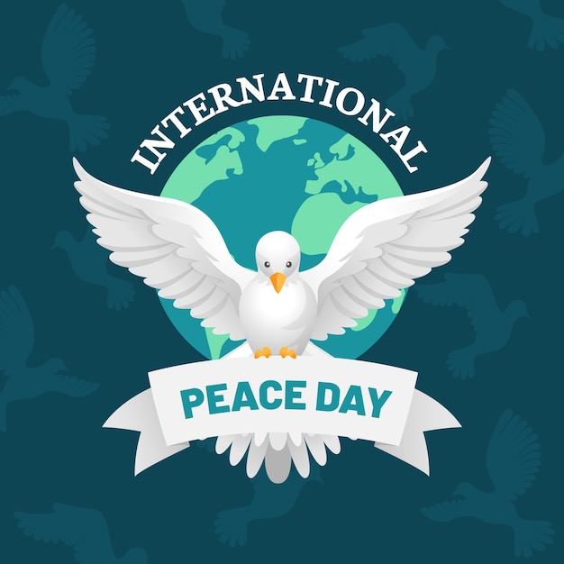 Vector flat international day of peace