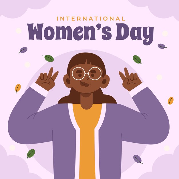 Vector flat international women's day illustration