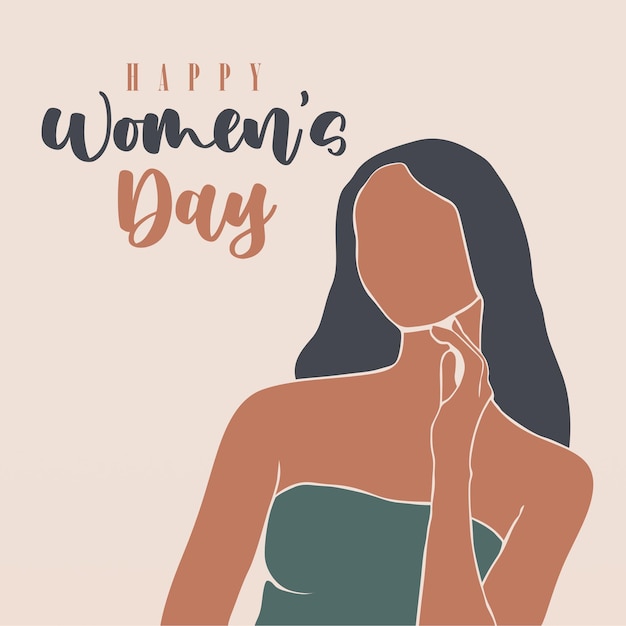 Flat international womens day illustration background