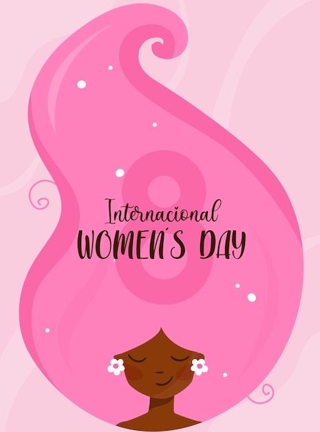 Flat international womens day vector