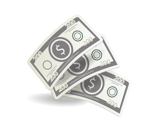 Flat isometric 3d illustration money line concept