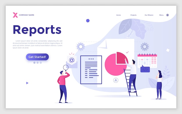 Flat Landing Page Template