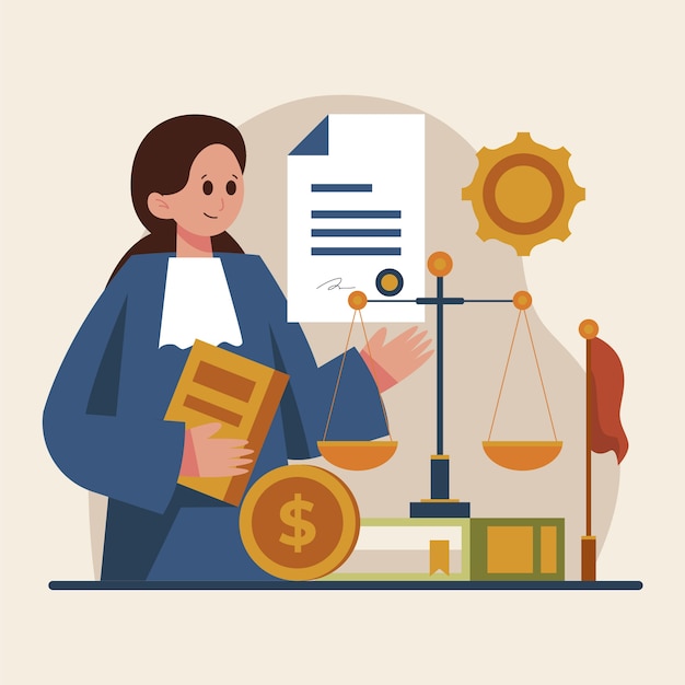 flat lawyers day background
