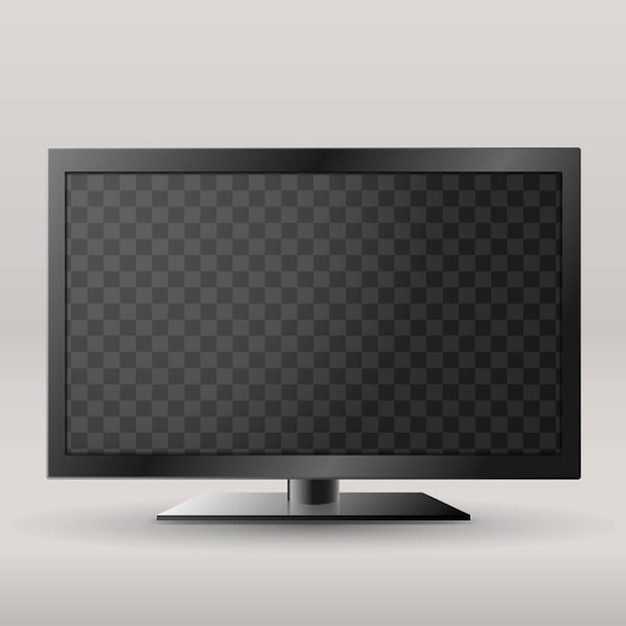 Flat led monitor van computer of frame geïsoleerd