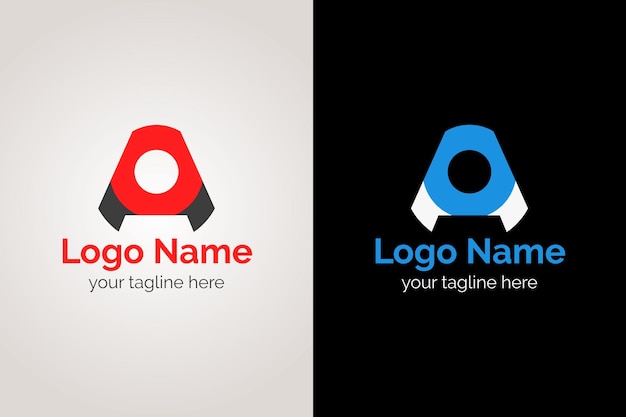 Flat letter logo design