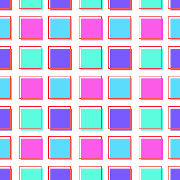 flat line pattern squares