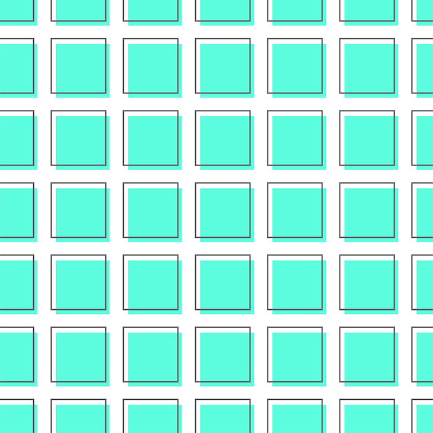 квадраты с плоскими линиями