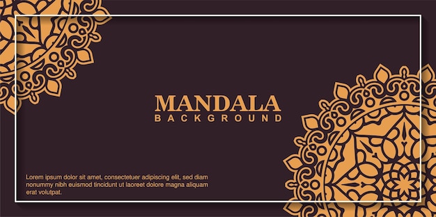 Flat mandala background concept design