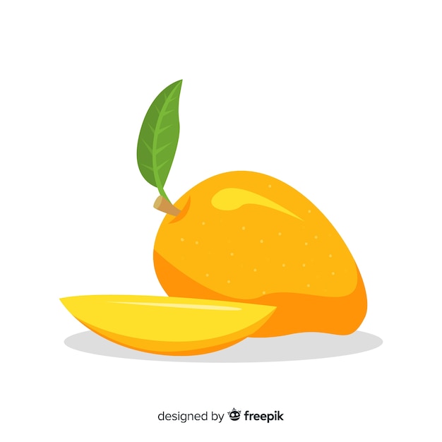 Flat mango illustration