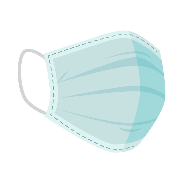 flat medical mask concept