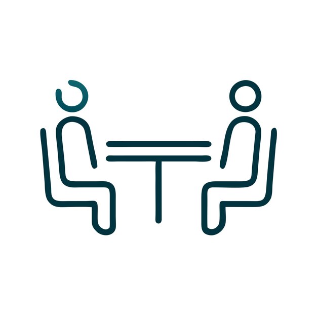 Flat Meeting Icon Transparente PNG Vector Layer Illustratie