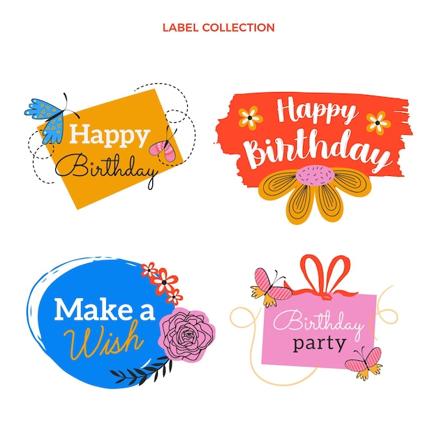 Vector flat minimal birthday labels