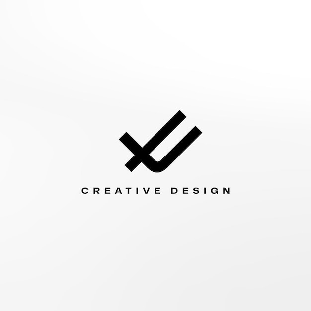 Vector flat minimal lt logo design