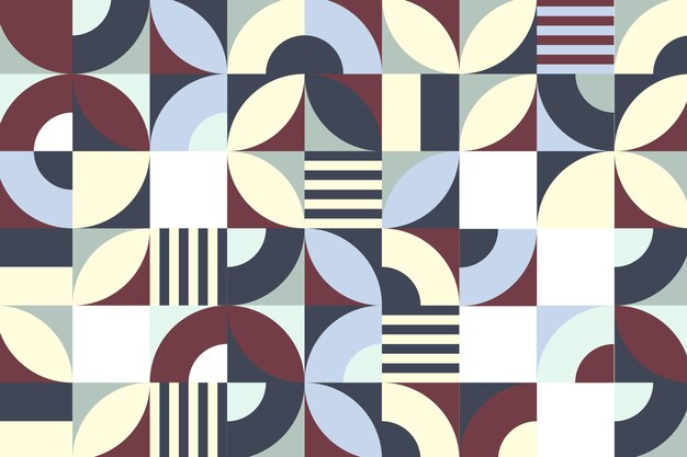 Vector flat mosaic background