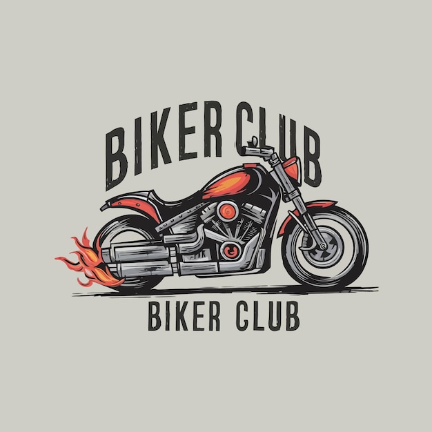 flat motorcycle logo