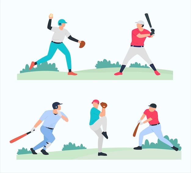 flat national sports day illustration