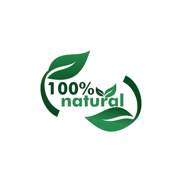 flat nature concept logotype, organic logo design