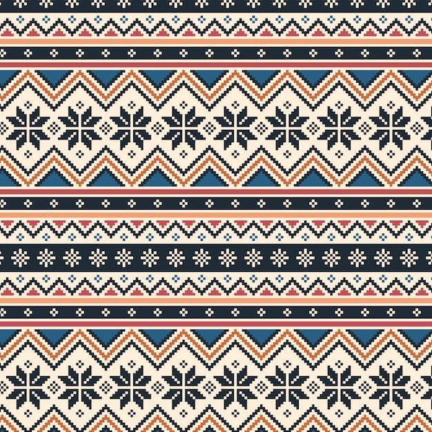 Vector flat nordic pattern