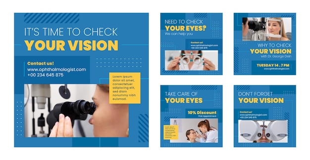 ベクトル フラット眼科医のinstagramの投稿コレクション