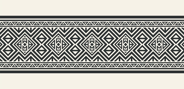 Flat ornament line pattern design