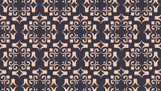 Flat ornament line pattern design