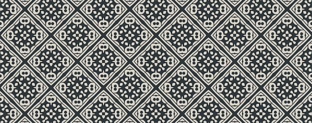 Flat ornament line pattern design