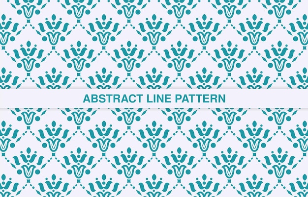 Flat ornament line pattern design