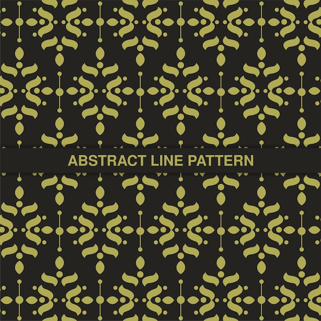 Flat ornament line pattern design