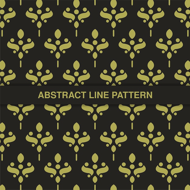 Flat ornament line pattern design
