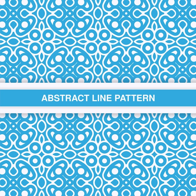 Flat ornament line pattern design