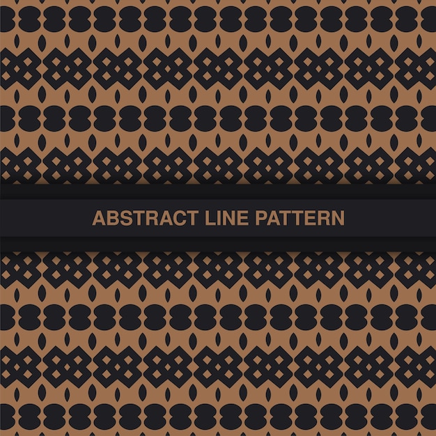 Flat ornament line pattern design