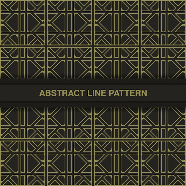 Flat ornament line pattern design